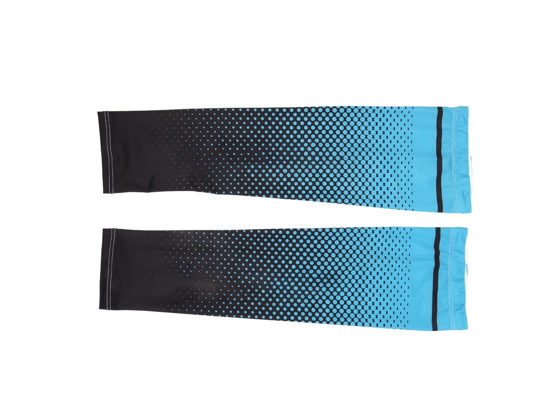 Mangas de hielo para hombre y mujer, largas, refrescantes, finas, transpirables, para conducir, ciclismo al aire libre, par, azul claro, talla única