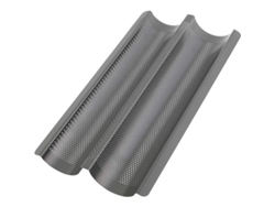 JEIIBRZUI Molde de Baguette Pequeña Ondulada 3244002 Color Negro