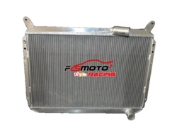 Radiador de aluminio OEM con tamaño de núcleo 640x410x52 mm y tamaño total 685x490x70 mm