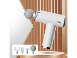 Masajeador De Relajación Muscular Con Vibración De Alta Frecuencia Y Pistola De Fascia Silenciosa Con Inversor Lcd (blanco Marfil)