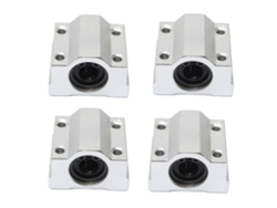 4x Scs10uu 10mm Linear Motion Ball Bearing Slide Bushing Block Silver