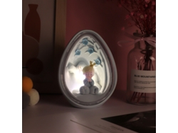 Lámpara decorativa infantil Princesa Príncipe Gris 10x9,5x13,5cm