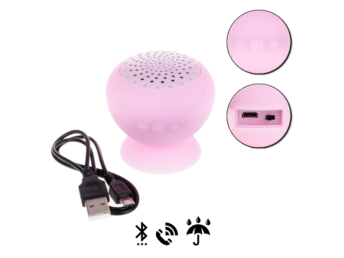 Altavoz Con Ventosa Para La Ducha En Forma De Seta