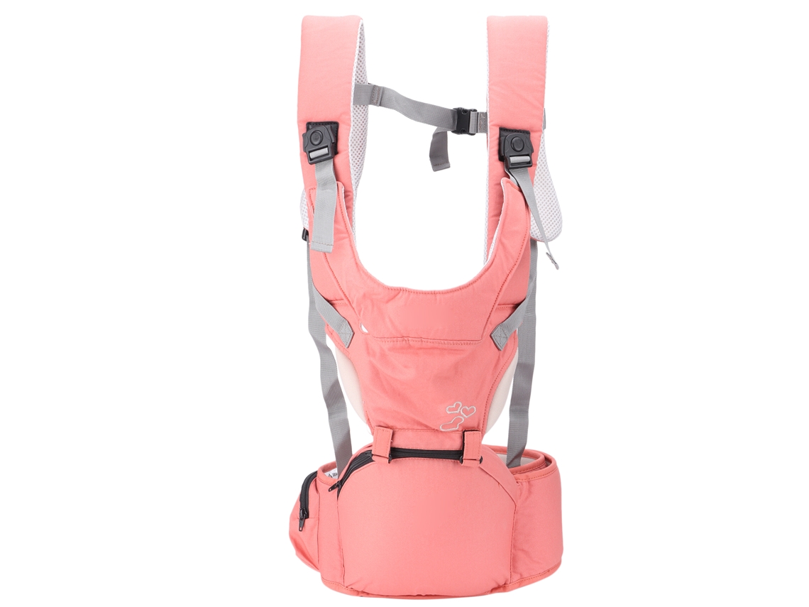 Portabebés Con Asiento Multifuncional Para La Cadera, Desde Recién Nacidos Hasta Niños Pequeños - Rosa