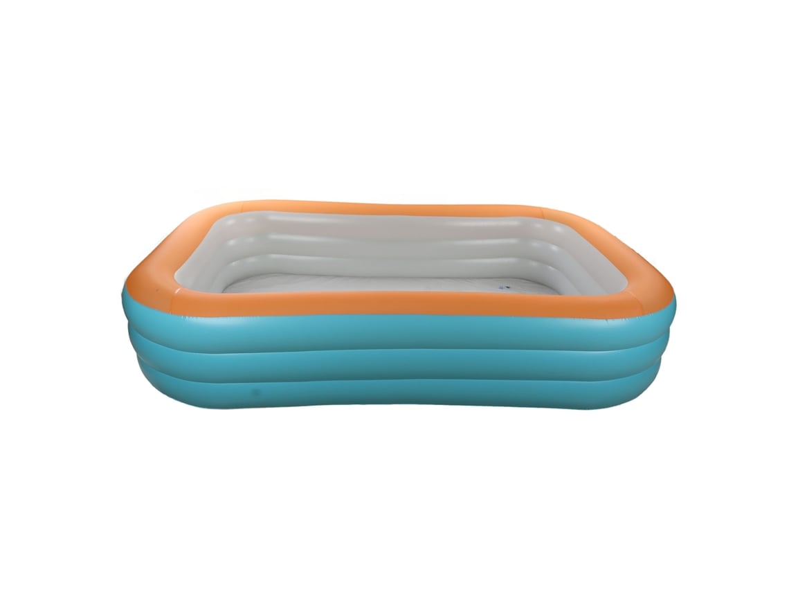 Piscina inflable plegable para niños de 2,6 m/8,5 pies, de 3 capas, para exteriores.