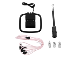 Antena FM para receptor estéreo de interior, kit de antena de radio FM AM universal de 75 ohmios/300 ohmios con antena. Sygo