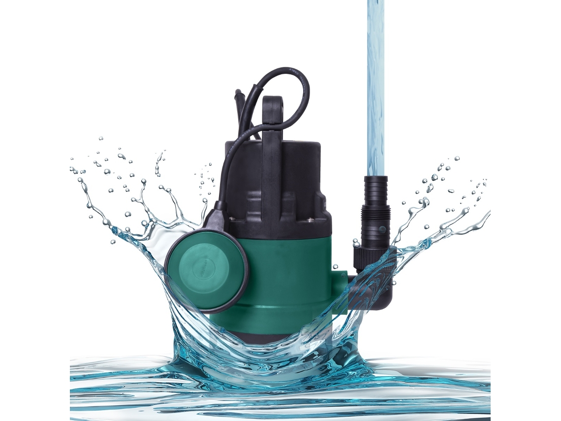 Bomda de Agua VONROC Sucia Bomba de Agua 400W 8000L H Para Agua Sucia y Limpia Con Interruptor de Flotador