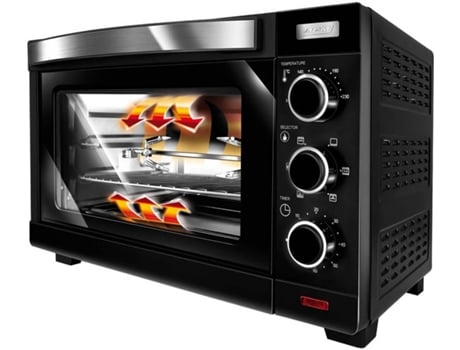 Mini Horno Mpm mpe09t capacidad 30 1600 w de sobremesa litros acero inoxidable asador pollo temporizador ajuste 1600w