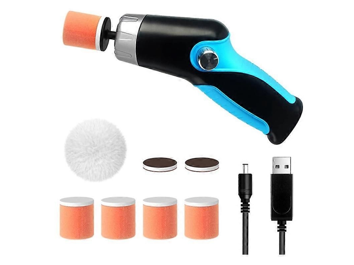 Kit De Pulidora Portátil Inalámbrica Para Coches Con Discos De Pulido, 12 V, 60 W, 8500 Rpm.