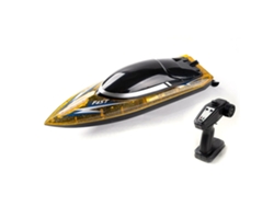 Amarillojjrc S15 Rtr 2.4 30km/h Barco Rc Luz Led Volcado Reinicio Carreras De Alta Velocidad Impermeable Barco Vehículos Modelos Juguetes