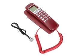 Teléfono fijo con pantalla LCD y función de remarcación