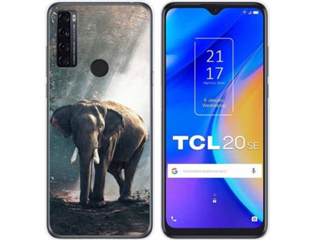 Carcasa TCL 20 SE TUMUNDOSMARTPHONE Elefante Multicolor