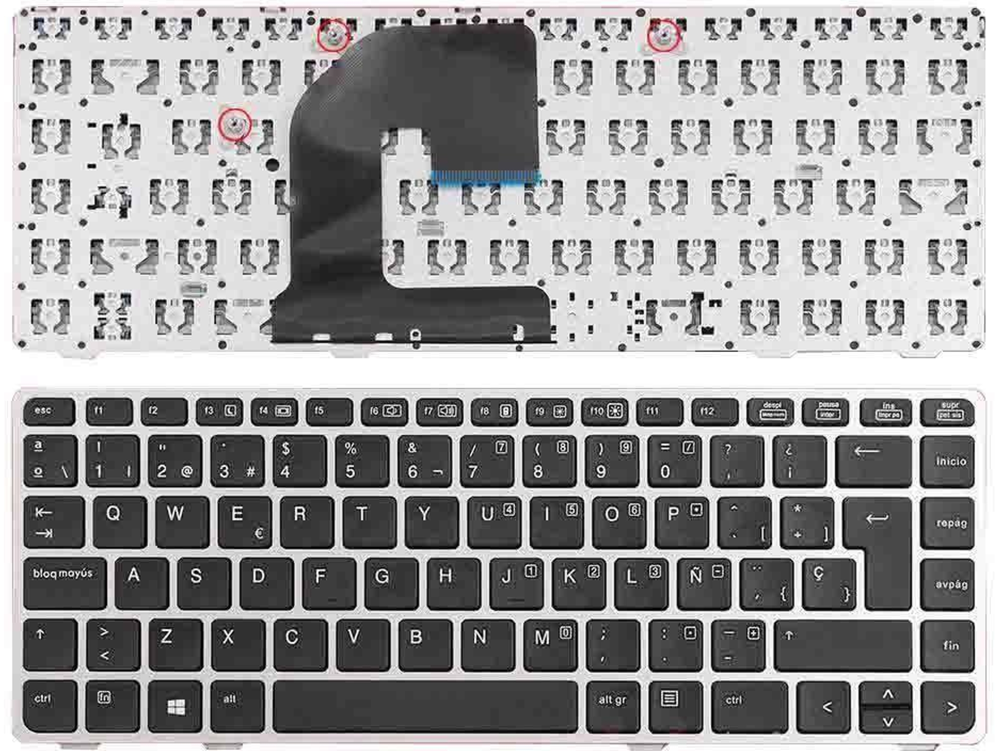 Teclado para Portátil HP Elitebook 8460P