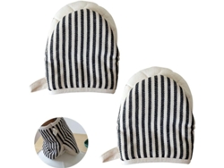 Guantes De Cocina Aislantes De Algodón Grueso, Resistentes Al Calor Hasta 235 °c, Antiquemaduras, Para Microondas Y Uso En La Cocina.
