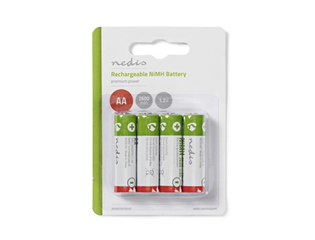 Bateria Recargable Aa 1.2V 2600Mah 4 Uni.