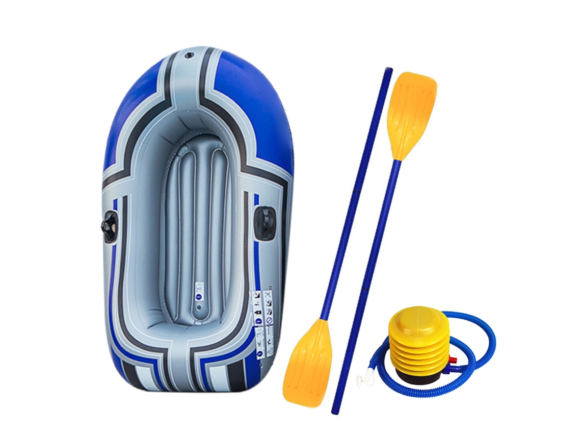 Canoa Inflable De Pvc Para 1 Persona Con Remo Y Bomba De Aire - Kayak Portátil