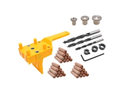 Juego De 44 Piezas Para Marcar Y Taladrar Madera, Con Llave, Anillo Limitador Y Galgas De Tensión (6 Mm, 8 Mm, 10 Mm).