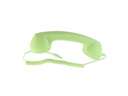 Auriculares Retro Para Teléfonos Móviles Con Conexión Usb-c Y De 3,5 Mm, Antirradiación, Color Verde.