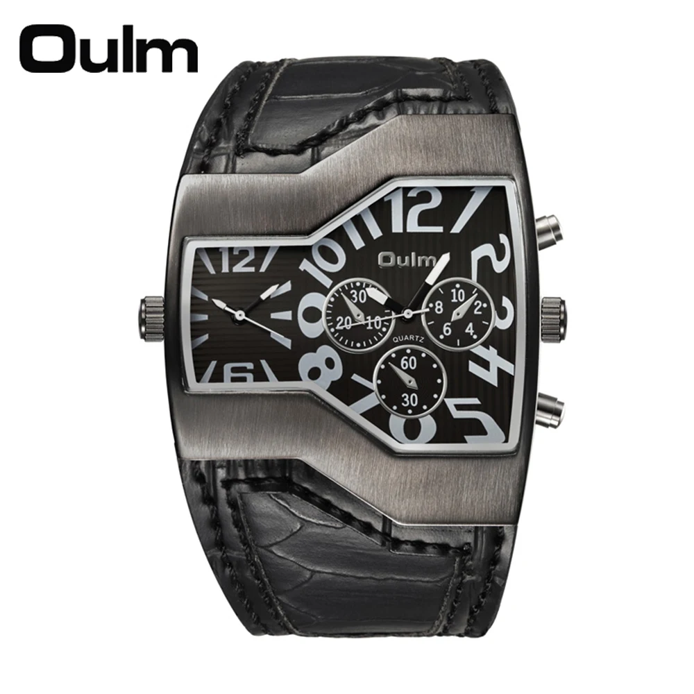 Reloj De Cuarzo Militar De Lujo Para Hombre (negro)
