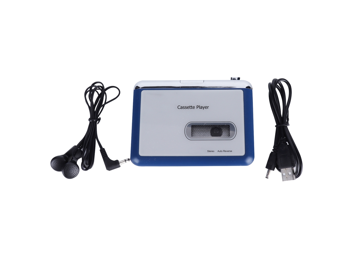 Reproductor De Casetes Bluetooth Con Inversión Automática Y Salida Para Auriculares/altavoces.