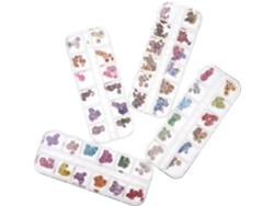 Autocollants Pour Nail Art Pequeñoes Fleurs De Marguerite Patchs En Pulpe Bois Un Usage Domestique
