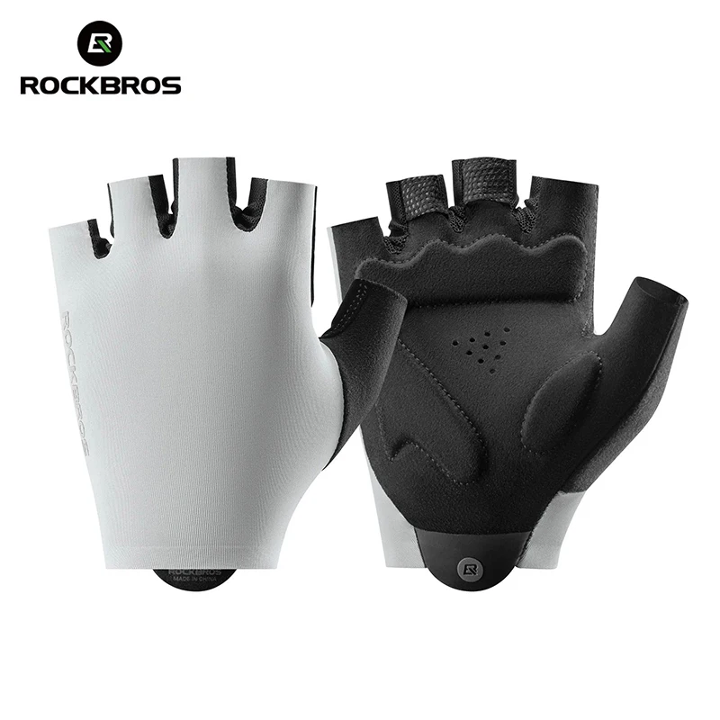 Guantes de ciclismo transpirables (gris, XXL) con acolchado de gel, accesorio para bicicleta.