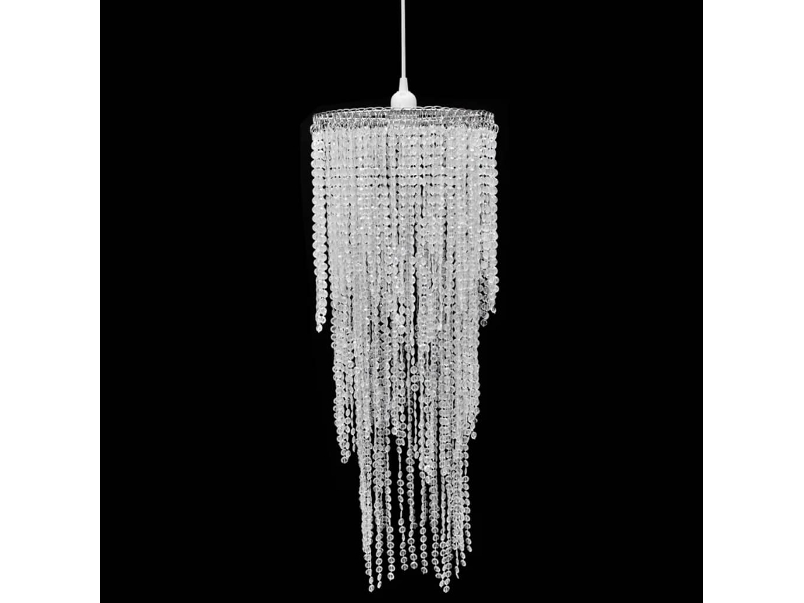 Candelabro Luminaria de Techo de Cristal 26 x 70 cm