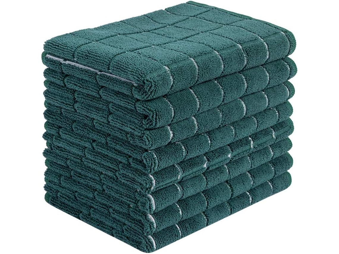 Paños De Cocina De Microfibra Toallas De Cocina Suaves, Súper Absorbentes Y Sin Pelusa, Paquete De 8, 26 X 18 Pulgadas