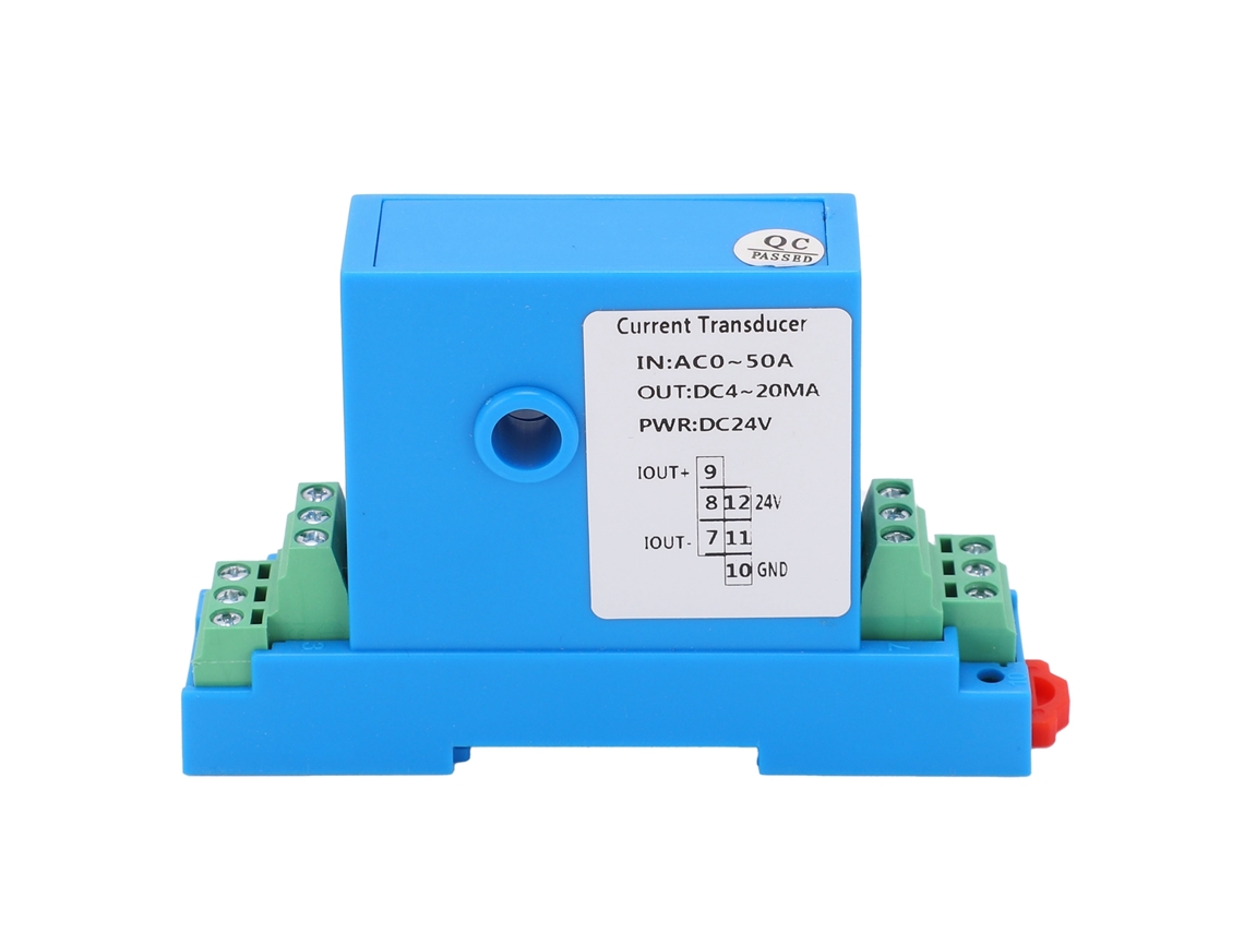 Transmisor De Corriente Ac 0-50a Con Salida Dc4-20ma Transformador De Corriente
