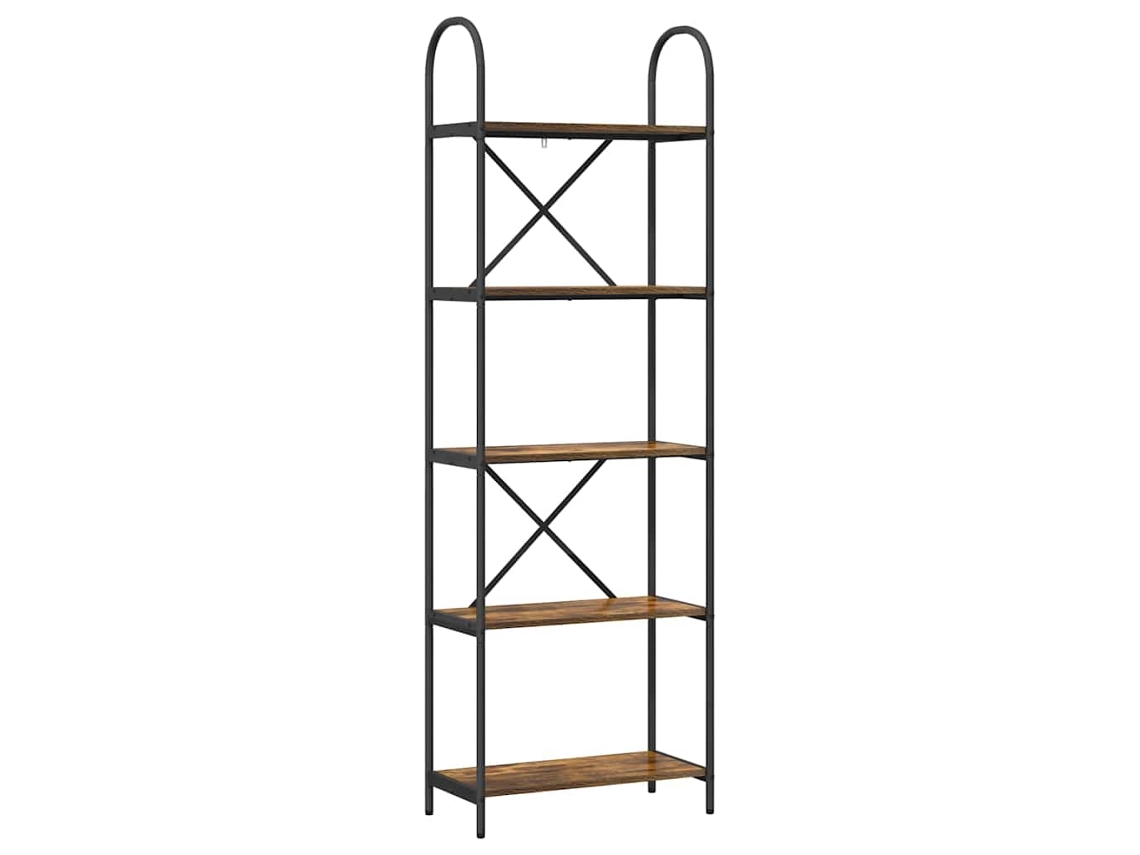 Maison Exclusive - Estante De Libros Roble Ahumado 60 X 30 X 183 Cm