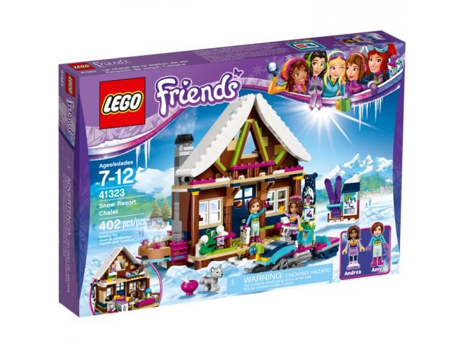 LEGO Friends: Chalet de la estación de esquí S - 41323 (Edad Mínima: 7 - 402 Piezas)