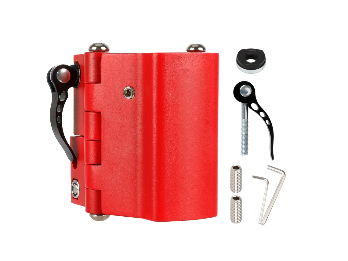 Accesorio Actualizado Para Patinete Eléctrico Con Abrazadera Plegable Y Bloqueo De Barra Vertical De Alta Resistencia.