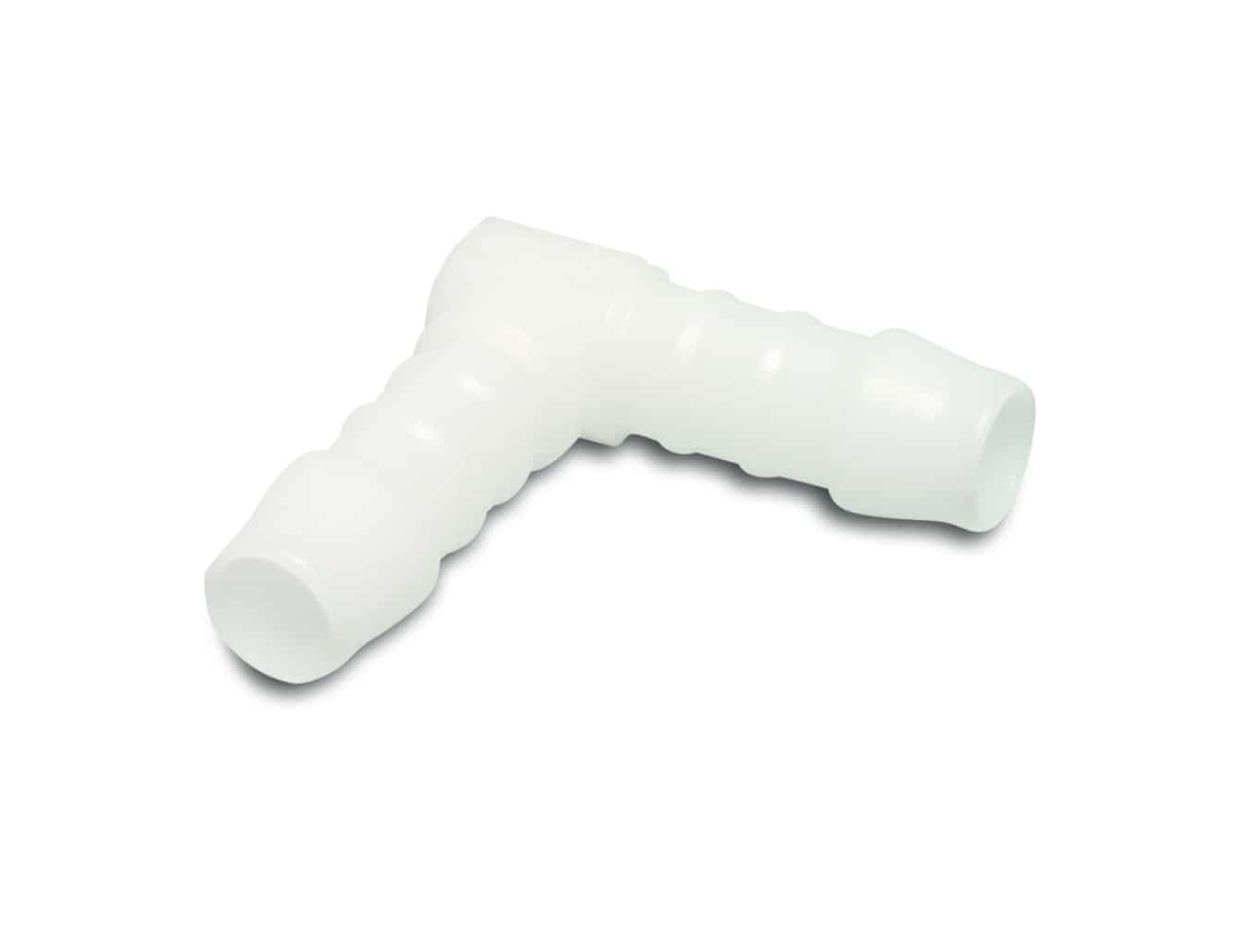 Conector de manguera POM en ángulo de 90° y 10 mm para jardín e invernadero - Klasebo