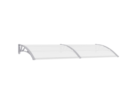 MAISON EXCLUSIVE Marquesina para puerta PC gris 240x100 cm