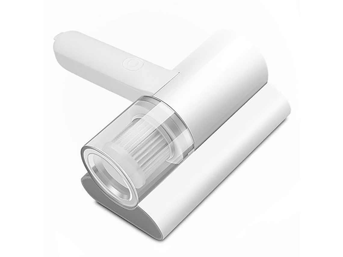 Aspirador Sem Fio Para Remoção De Ácaros 1200mah Alta Potência De Sucção Para Colchão 3.7v Branco Puro