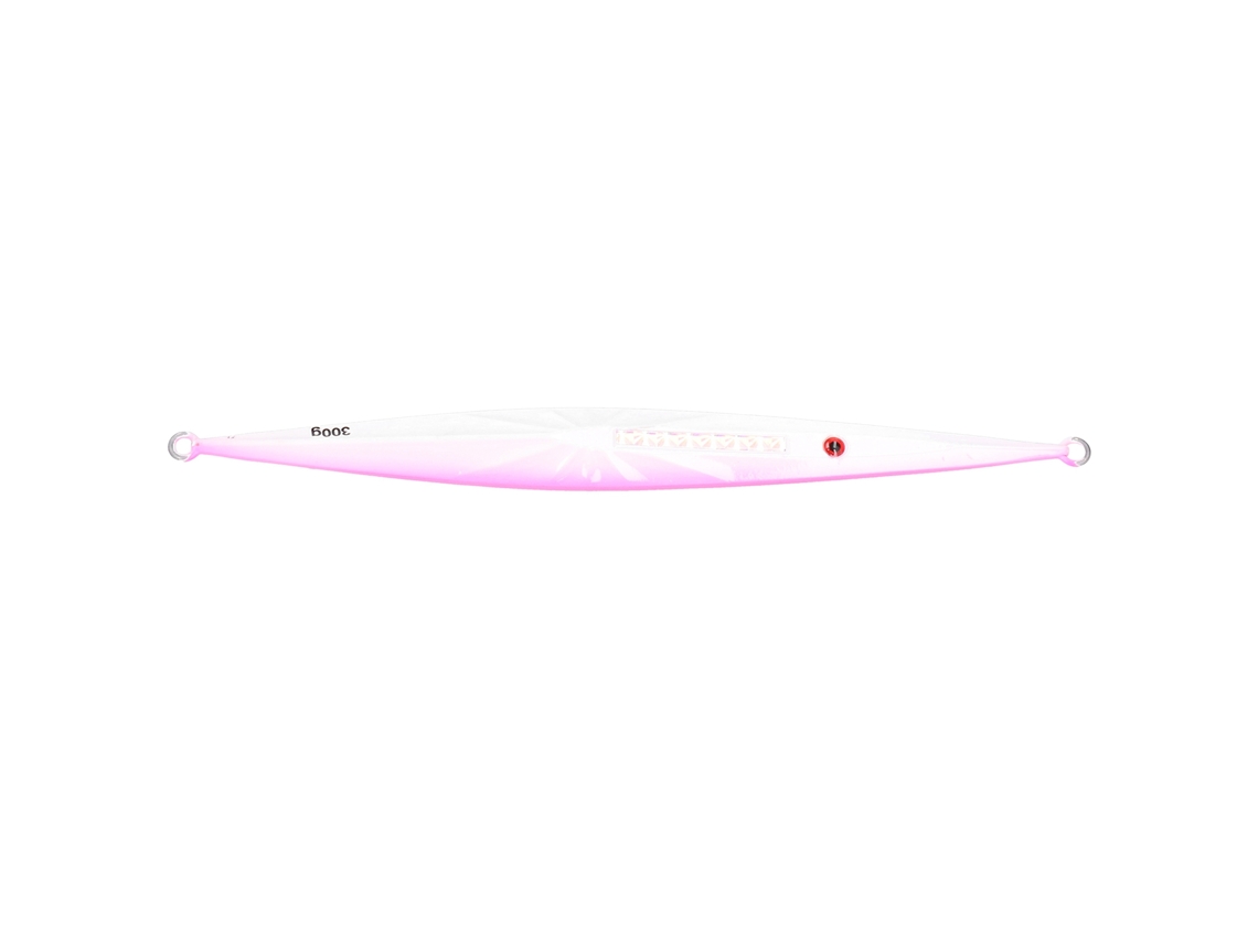 Plomo Metálico Para Pesca, Señuelo De 25 Cm Y 300 G Para Pesca De Mero Y Atún, Accesorios De Pesca, Blanco Y Rosa.
