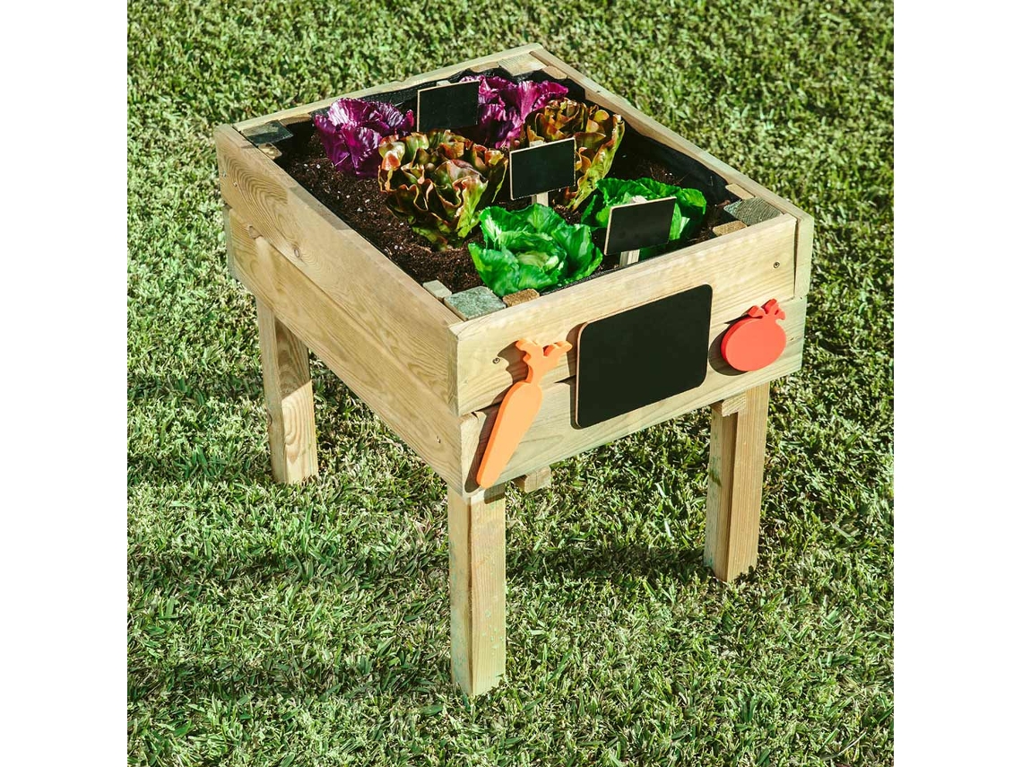 Kitchenbox: Mesa Huerto Para Niños 0,4x0,45x0,5 M / Multicolor