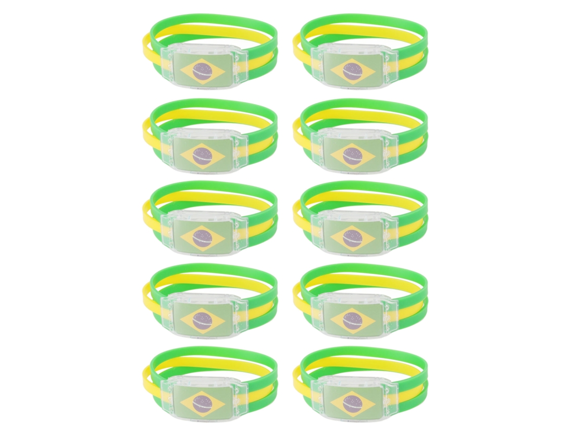 Pulseira Luminosa De Bandeira Nacional (ilumina E Apoia Torcida)
