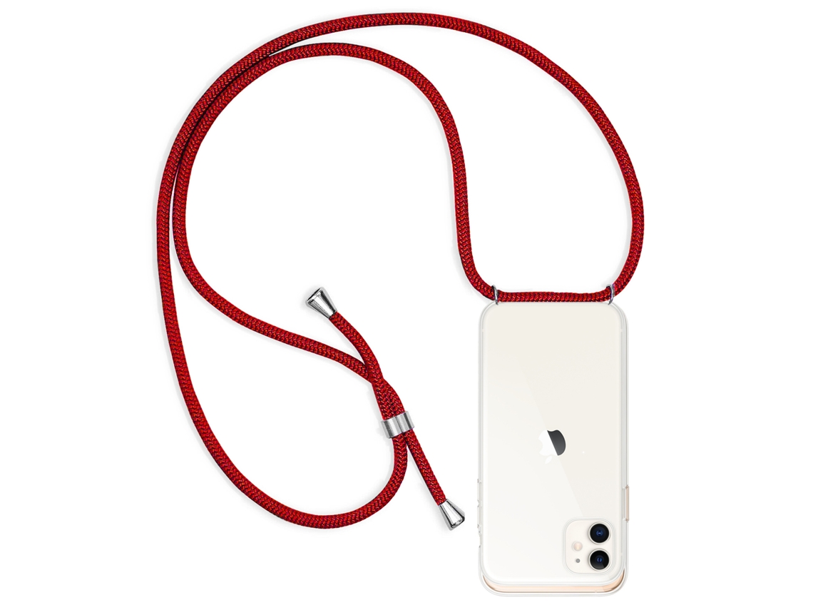 Carcasa Transparente Iphone 11 Con Colgante De Nylon. Accesorio De Moda, Ajuste Perfecto Y Máxima Protección