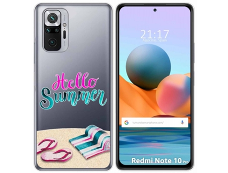 Carcasa Xiaomi Redmi Note 10 Pro TUMUNDOSMARTPHONE Dibujos Transparente Multicolor