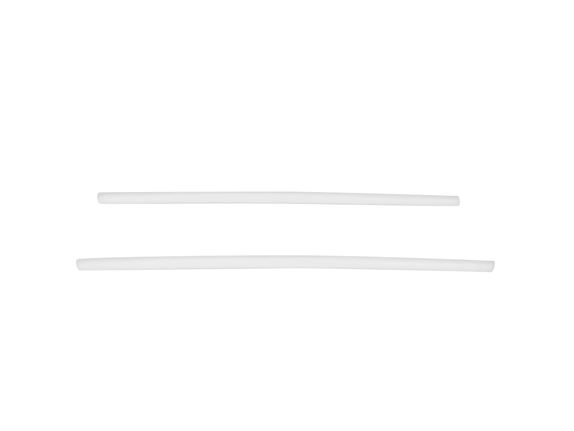 2 Varillas De Plástico Pom Blancas De 50 Cm X 1,5 Cm, Resistentes Al Desgaste, Para Ingeniería.