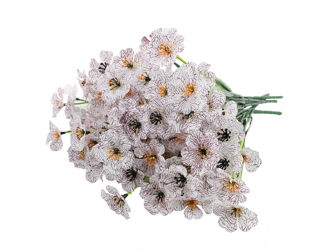 Plantas artificiales para exterior Otoño 10 ramos de crisantemos falsos decorativos resistentes al sol