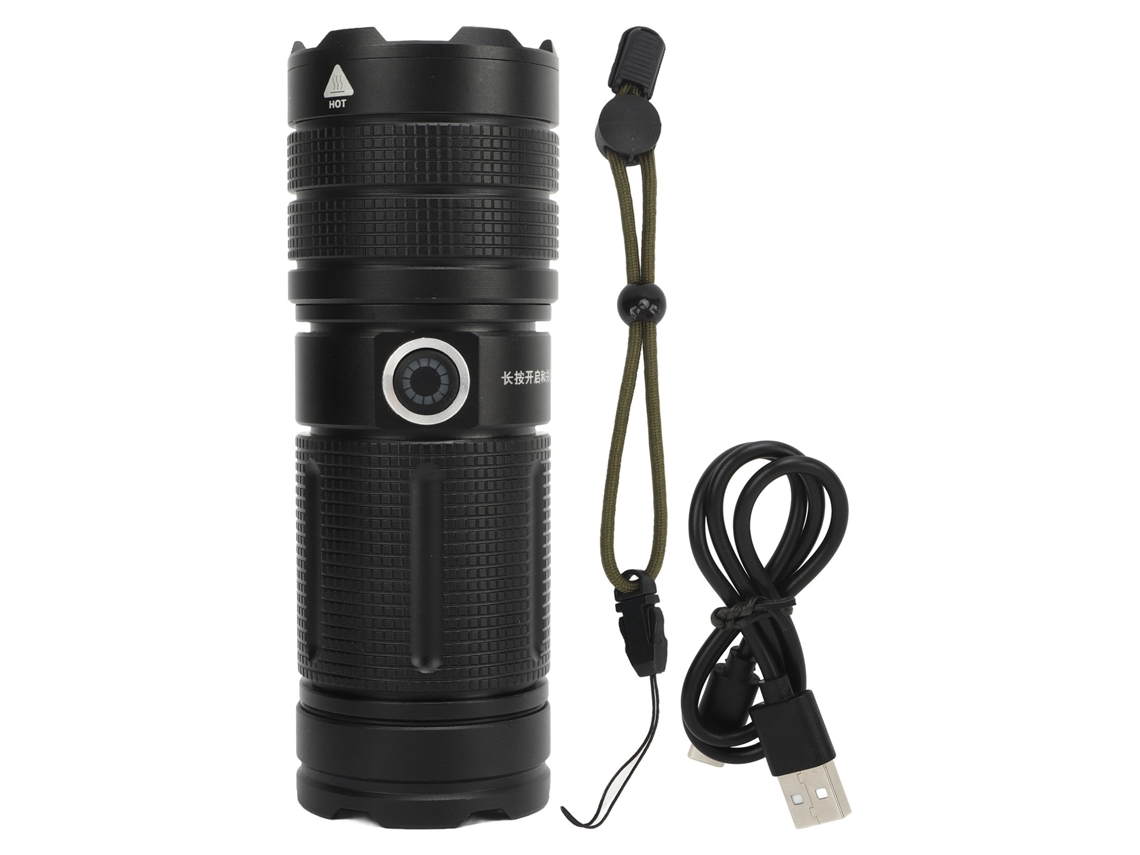 Linterna Led Usb Recargable Ultrabrillante De 120000 Lúmenes Para Camping Y Caza.