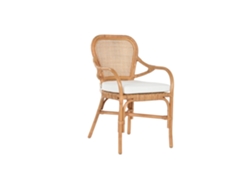 Silla Bambú Ratán Natural 55x62x86cm