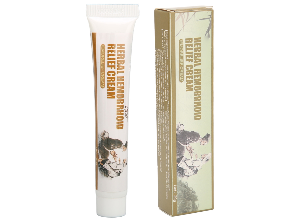 Crema para hemorroides, alivio del dolor y la picazón, crema para fisuras anales con extracto de hierbas, 0.7 oz