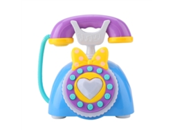 Rebe-telefone Musical Bilíngue Brinquedo Educativo Para Bebês Crianças Jogo De Faz De Conta Presente Azul