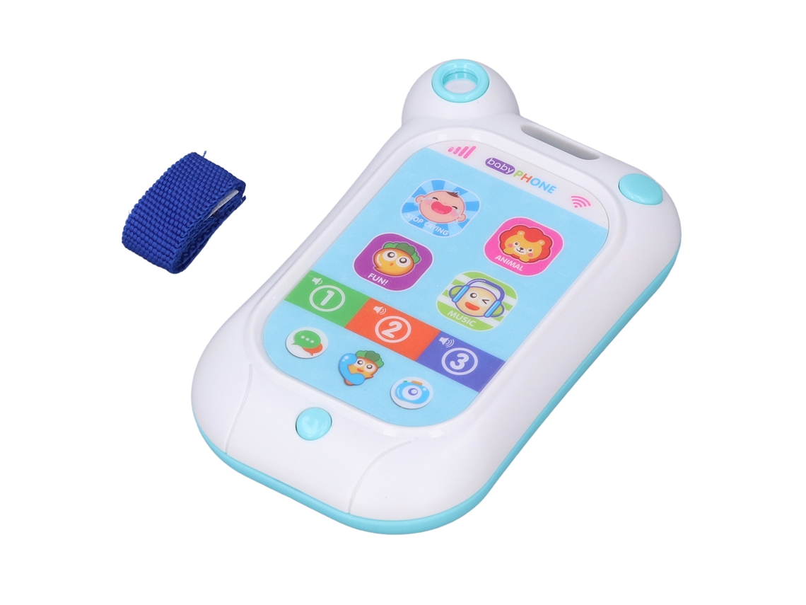 2026-juguete Teléfono Para Aprendizaje Blanco, Simulación Pantalla Táctil, Música, Cultiva Creatividad, Juguete Educativo Para Niños Pequeños