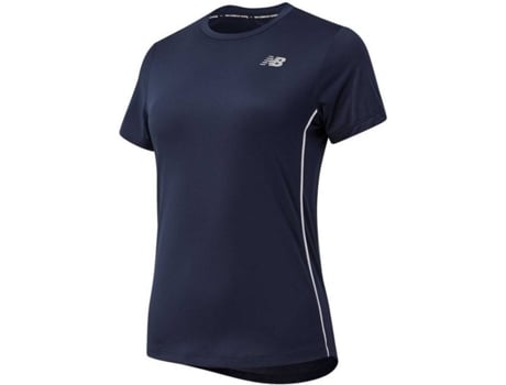 Camiseta de Mujer para Running NEW BALANCE Accelerate Poliéster Azul (XS)