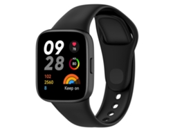 Correa De Silicona Negra, Compatible Con El Xiaomi Redmi Watch 3 Active, De Tacto Suave E Hipoalergénica.