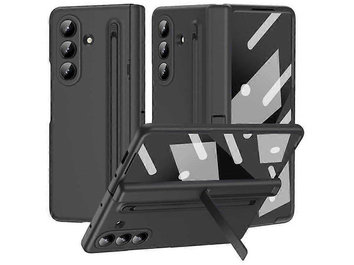 Carcasa Trasera Para Samsung Galaxy Z Fold7 5g Con Soporte, Lápiz Óptico Y Película De Vidrio Templado